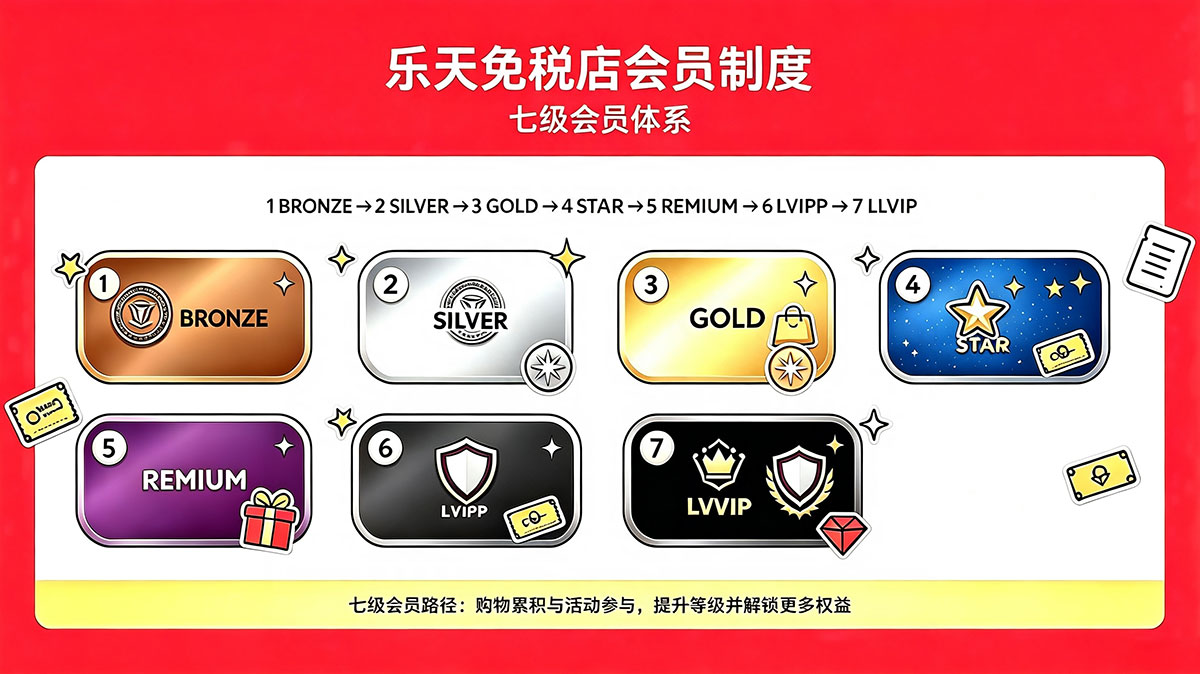 乐天免税店会员等级制度
