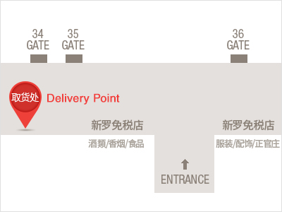 金浦机场新罗取货处