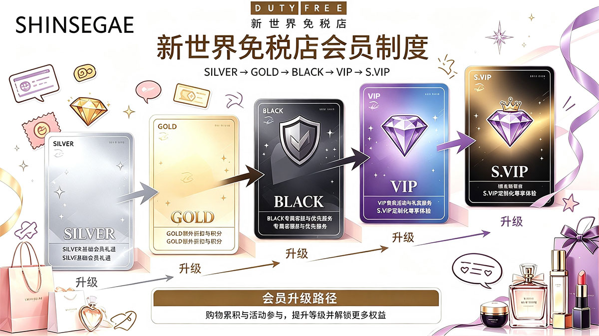 新世界免税店金卡会员等级