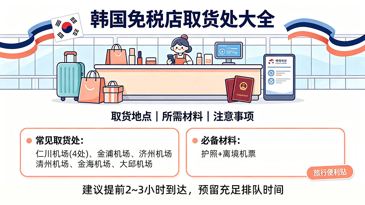韩国免税店取货处大全